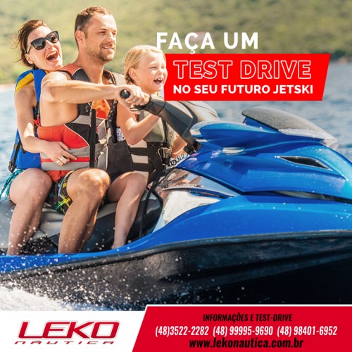 Na Leko Racing Náutica você tem test drive no seu Futuro Jet