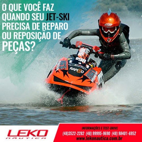 O que você faz quando seu Jet-ski precisa de reparo ou reposição de peças?