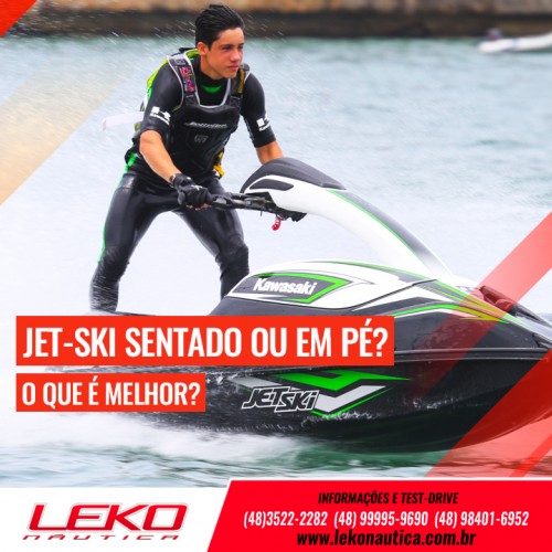 Jet-ski sentado ou em pé? O que é melhor?