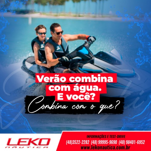 Verão combina com água. E você? Combina com o que?