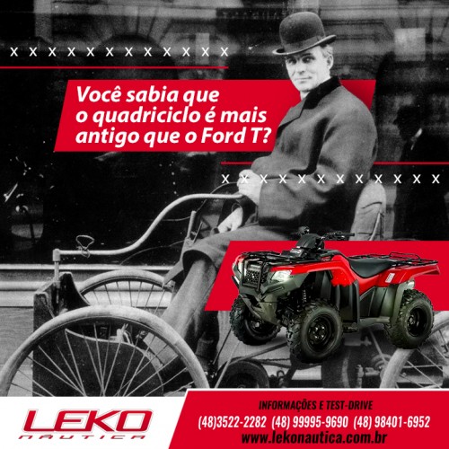 Você sabia que o quadriciclo é mais antigo que o Ford T?