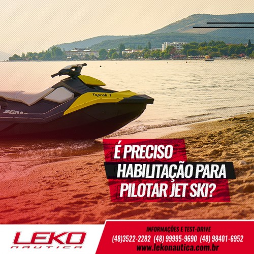 É preciso habilitação para pilotar um jet ski?