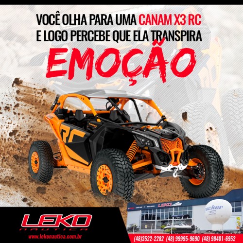 Você olha para uma Canam X3 RC e logo percebe que ela transpira emoção