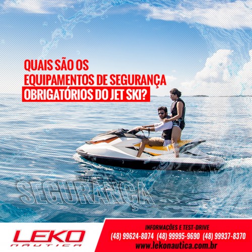 Quais são os equipamentos de segurança obrigatórios do jet ski?