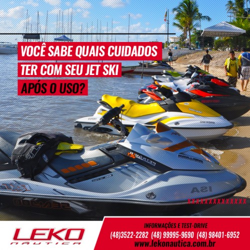 Você sabe quais cuidados ter com seu jet ski após o uso?