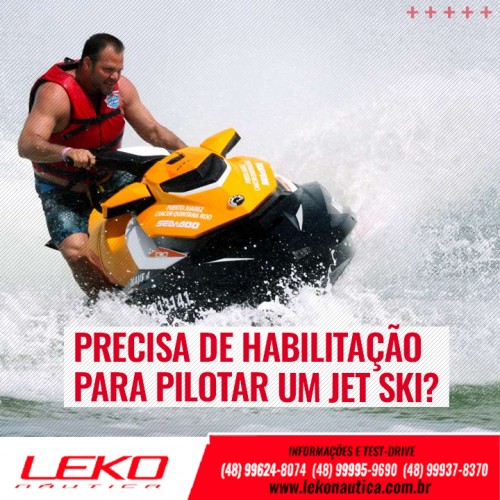 Precisa de habilitação para pilotar um jet ski?