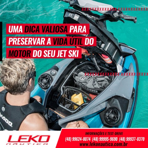 Uma dica valiosa para preservar a vida útil do motor do seu jet ski!