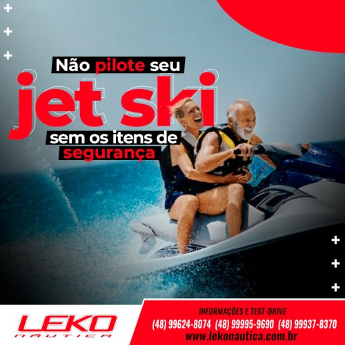 Não saia pilote seu jet ski sem os itens de segurança