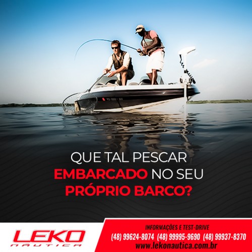 Que tal pescar embarcado no seu próprio barco?