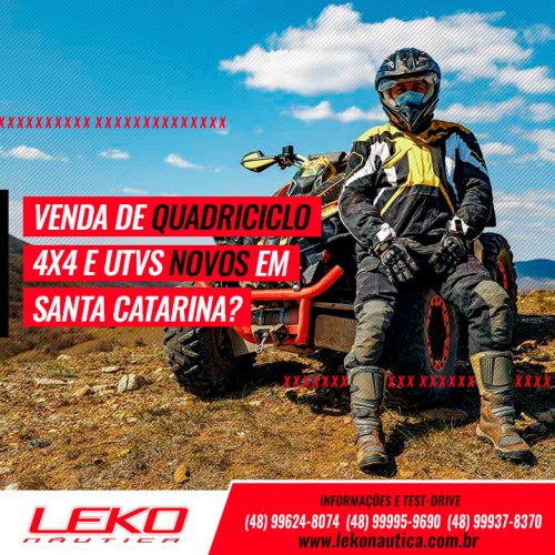 Venda de Quadriciclo 4x4 e UTVs novos em Santa Catarina?