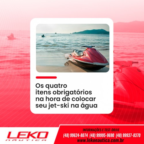 Os quatro itens obrigatórios na hora de colocar seu jet-ski na água