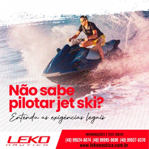 Não sabe pilotar jet ski? Entenda as exigências legais.