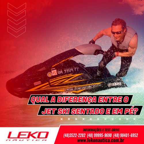 Qual a diferença entre o Jet ski sentado e em pé?