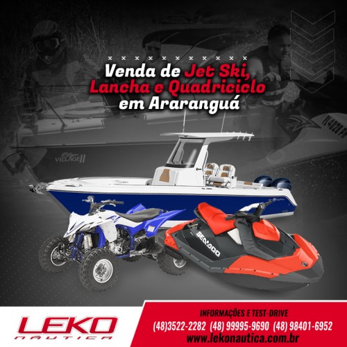 Venda de Jet Ski, Lancha e Quadriciclo em Araranguá